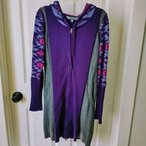 Title Nine Zip Up Sweater Dress